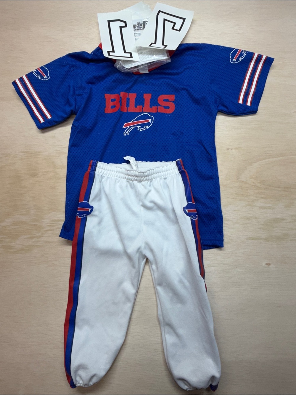 Franklin Buffalo Bills Youth Medium Jersey & Pants Set with Iron-On Numbers NFL